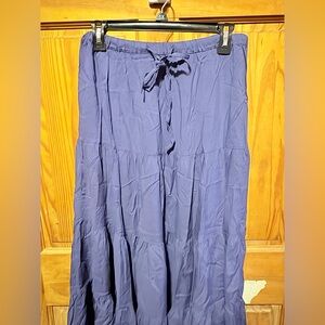 Double Zero Navy Maxi Skirt